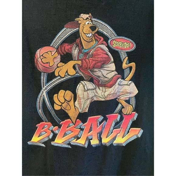 Vintage 90’s Scooby-doo Hip-Hop Basketball Tshirt by Freeze Youth XL - Picture 3 of 5